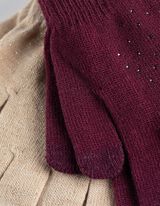 Handschuhe - 2er-Pack - dunkelrot