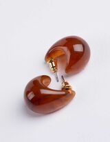 kolczyki - 4 szt. w opakowaniu - zloty