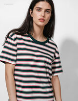 T-Shirt - Streifen - grün
