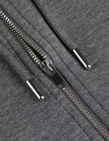 Felpa aperta - grigio scuro