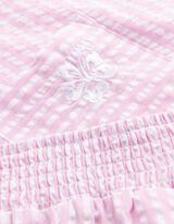 &nbsp;Set aus T-Shirt und Shorts - Stickereien - pink