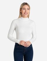 Pulover - Jednobojno - bijela