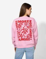 Bluză de trening - Imprimare spate - Roz