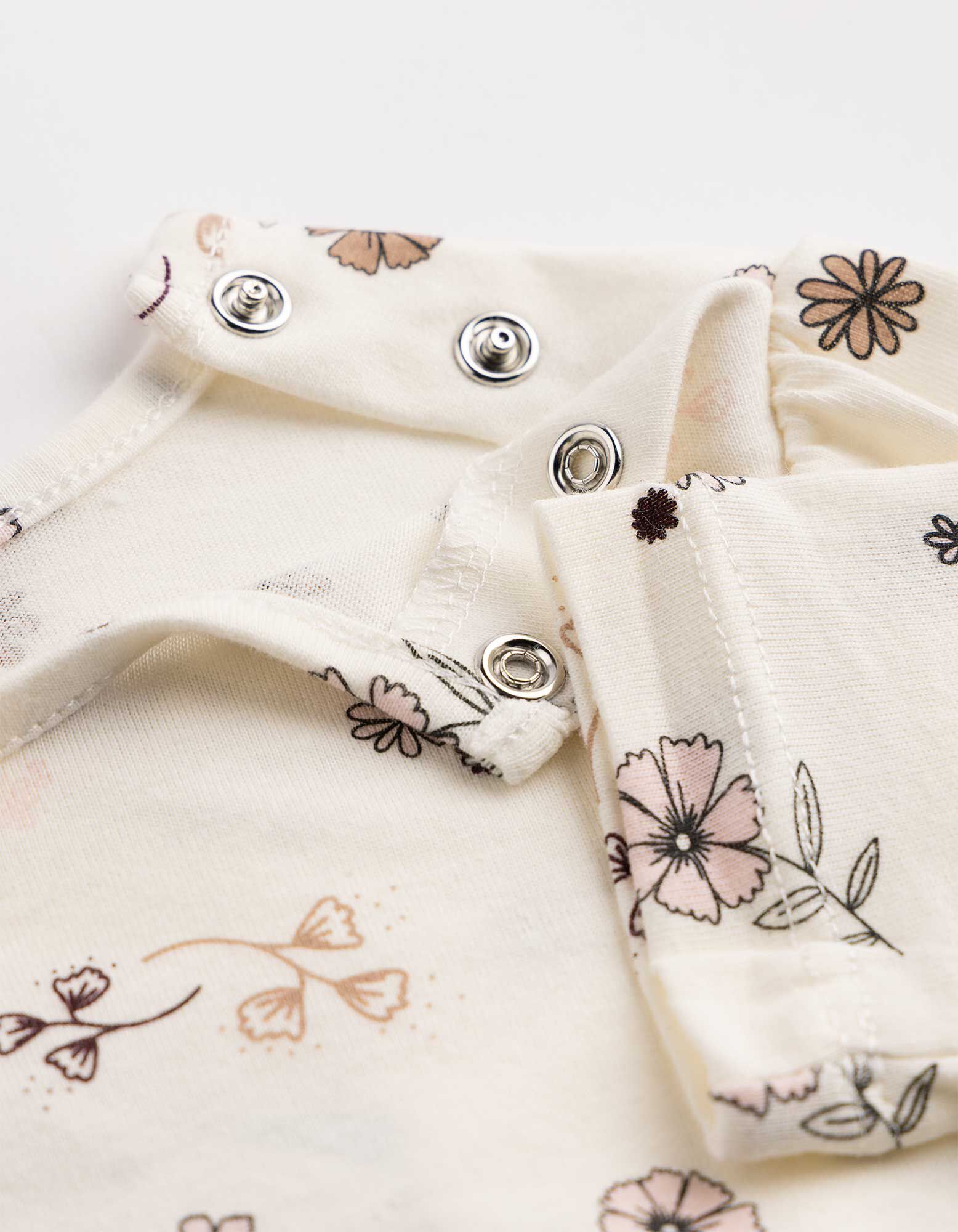 Lot d'un T-shirt et d'une robe - Velours c&ocirc;tel&eacute; - beige