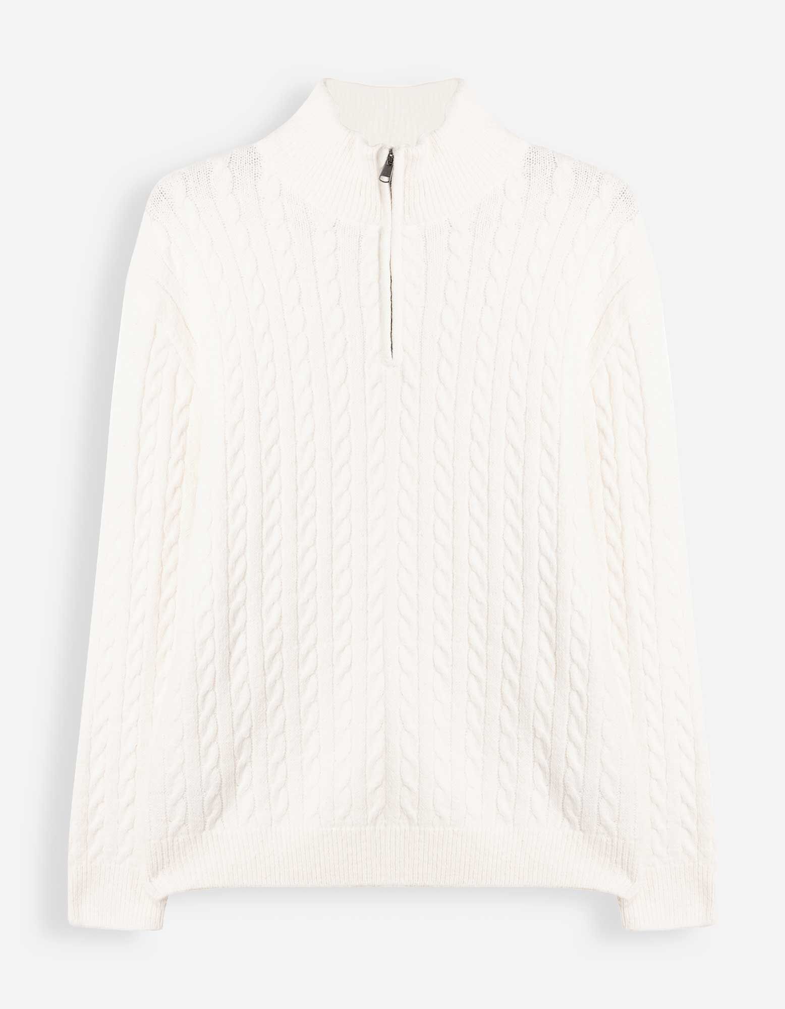 Troyer - Zopfstrick - Off-White