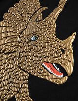 Hosszú ujjú felső - Nyomott minta - fekete