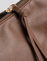 Tasche - Lederoptik - dunkelbraun