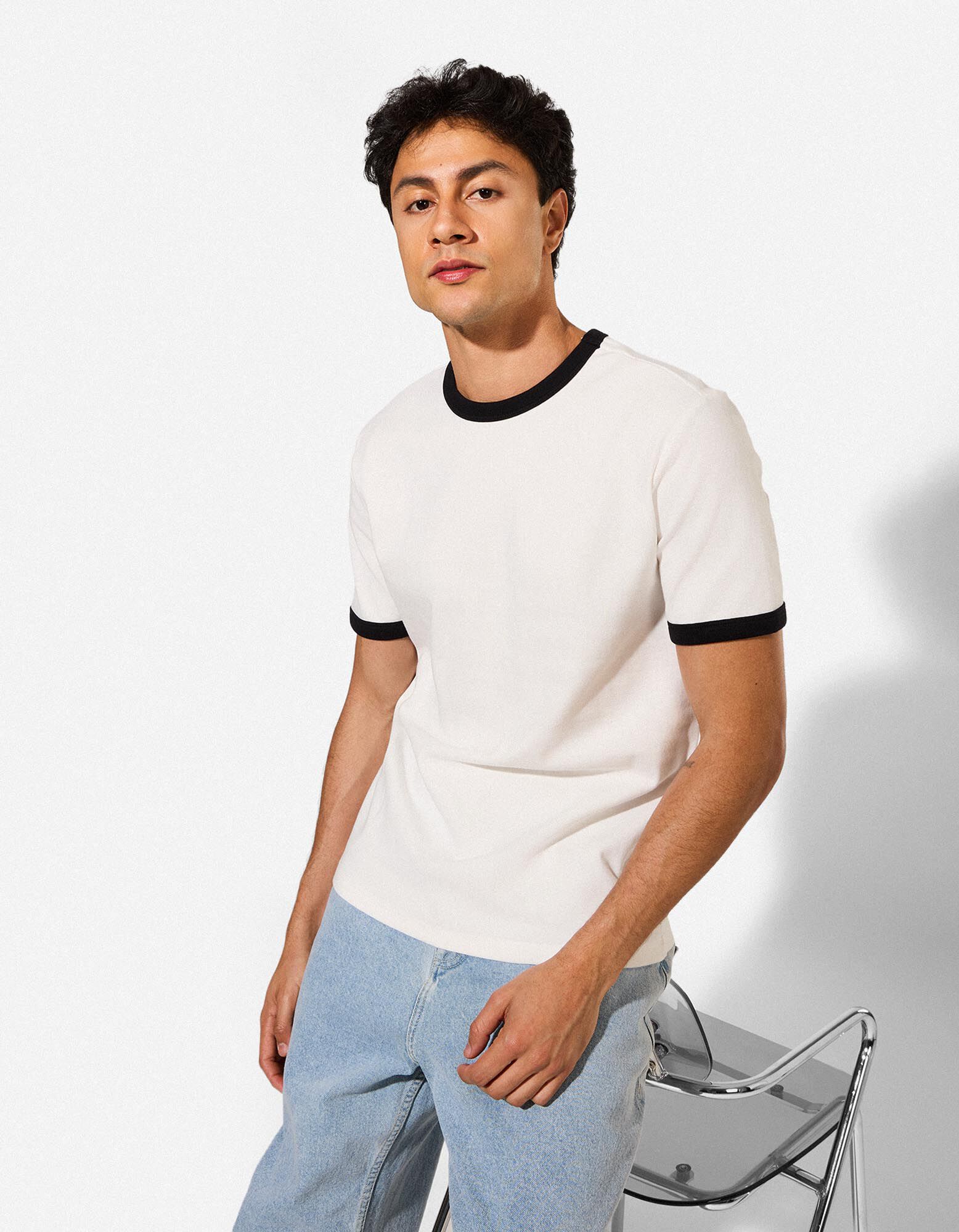 T-Shirt - Regular Fit - Wei&szlig;