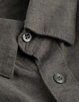 Hemd - Leinen-Optik - dunkelgrün