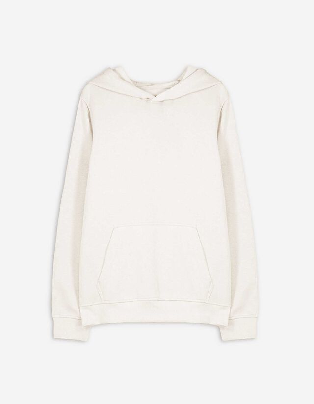 Hoodie - Relax Pasvorm - wit