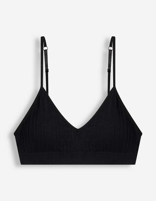 Bustier - &uuml;berwiegend nahtlos - Schwarz