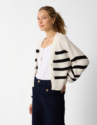 Strickjacke - Strick - Off-White
