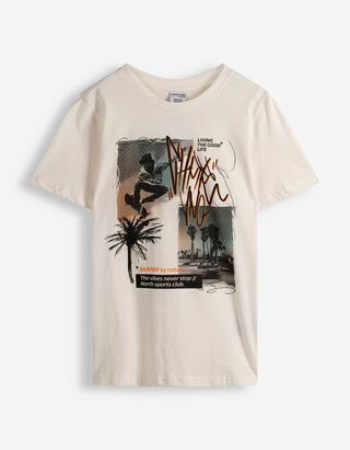 T-Shirt - Frontprint - wei&szlig;