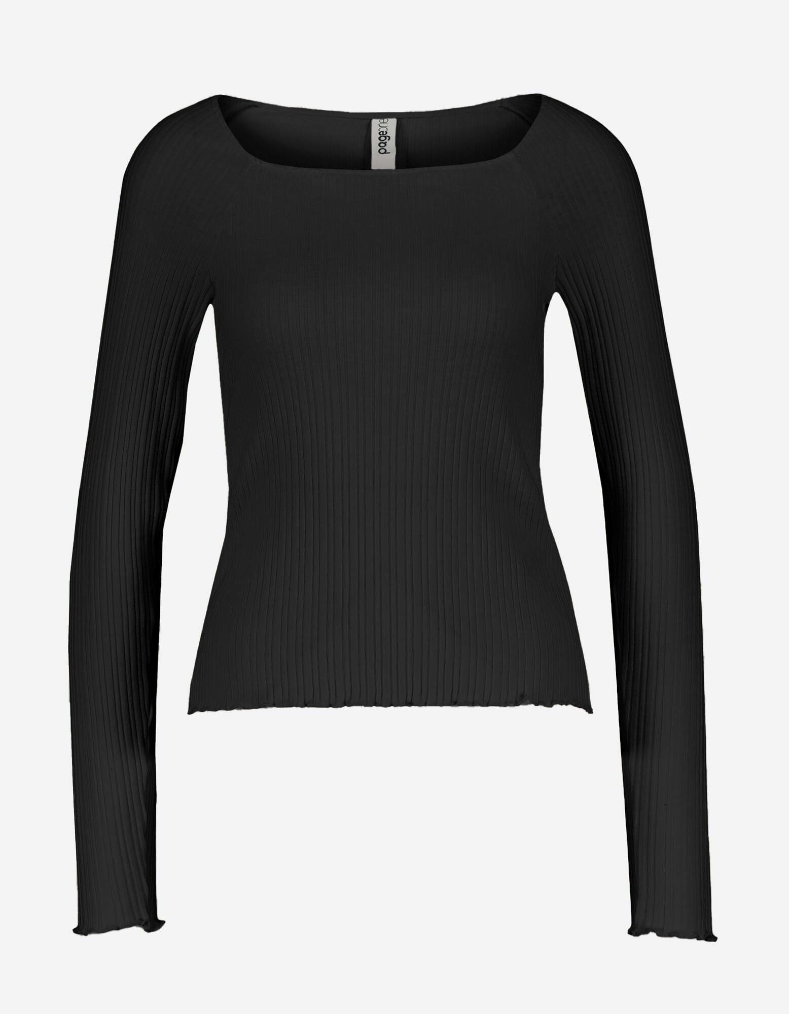Longsleeve - Viscosemix - zwart