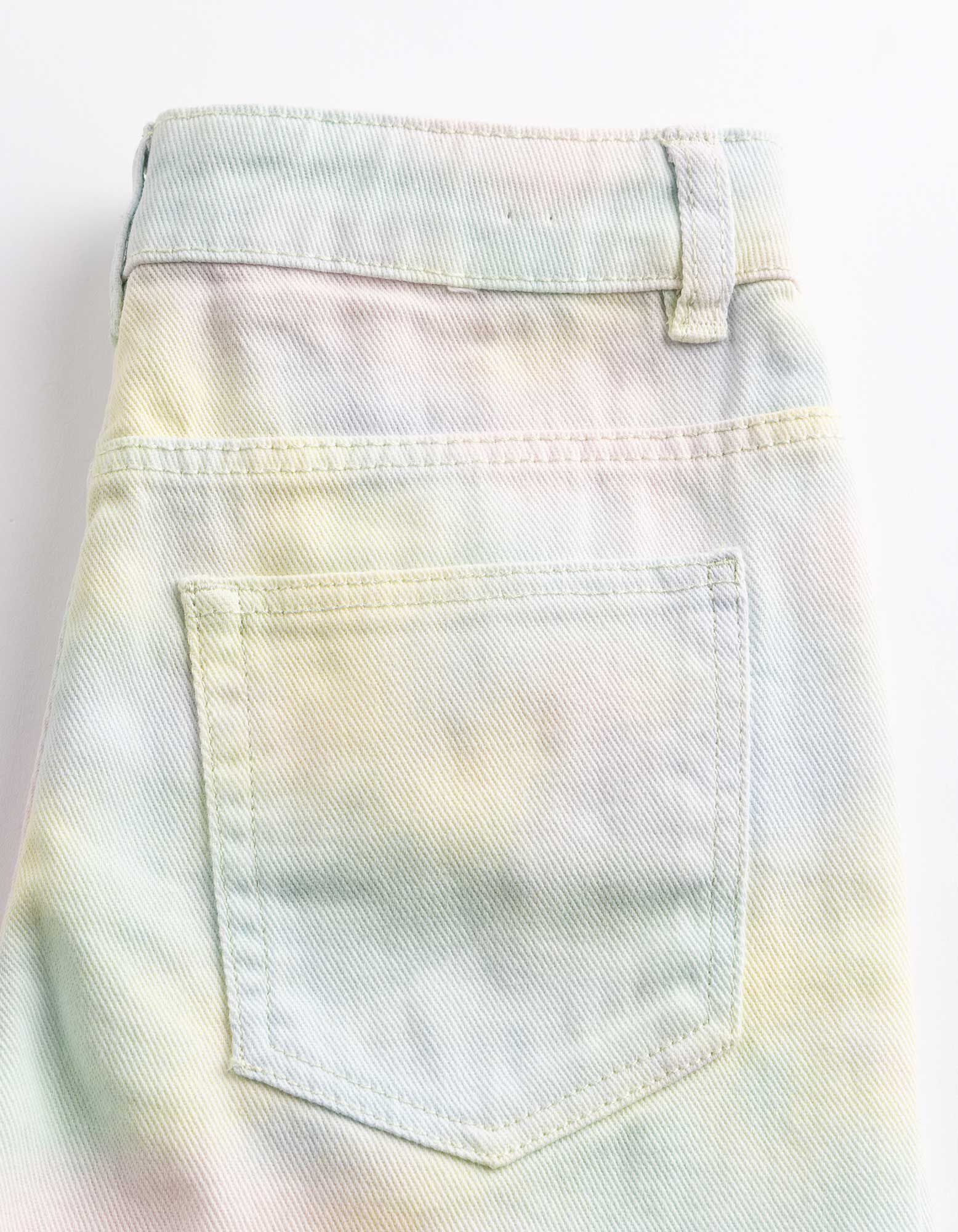 Shorts - Batikmuster - Hellgelb