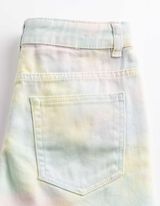 Shorts - Batikmuster - Hellgelb