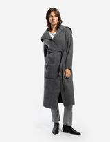 Dlh&yacute; kardig&aacute;n - Opasok na previazanie - tmavoseda