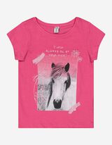 T-shirt - Glitterprint - pink