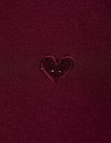 Dressipluus - lisatud tikand - tumepunane