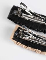 Haarklammer - 2er-Pack - schwarz