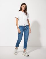 Overhemd - Mousseline - wit