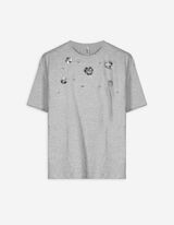 T-Shirt - Ziersteine - grau