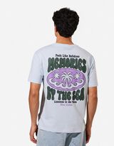 T-Shirt - R&uuml;ckenprint - hellblau