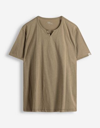 T-shirt - Encolure t-shirt - Beige