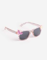 Sonnenbrille - eckig - rosa