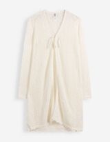 Cardigan - Dentelle au crochet - Blanc cass&eacute;