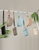 Geantă de umăr - Clapetă cu buton - Negru