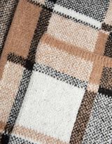 Hosszított kardigán - Gyapjú megjelenés - barna