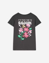 Tričko - Zadní potisk - tmave seda