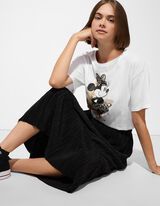 Rock - Plissee - schwarz