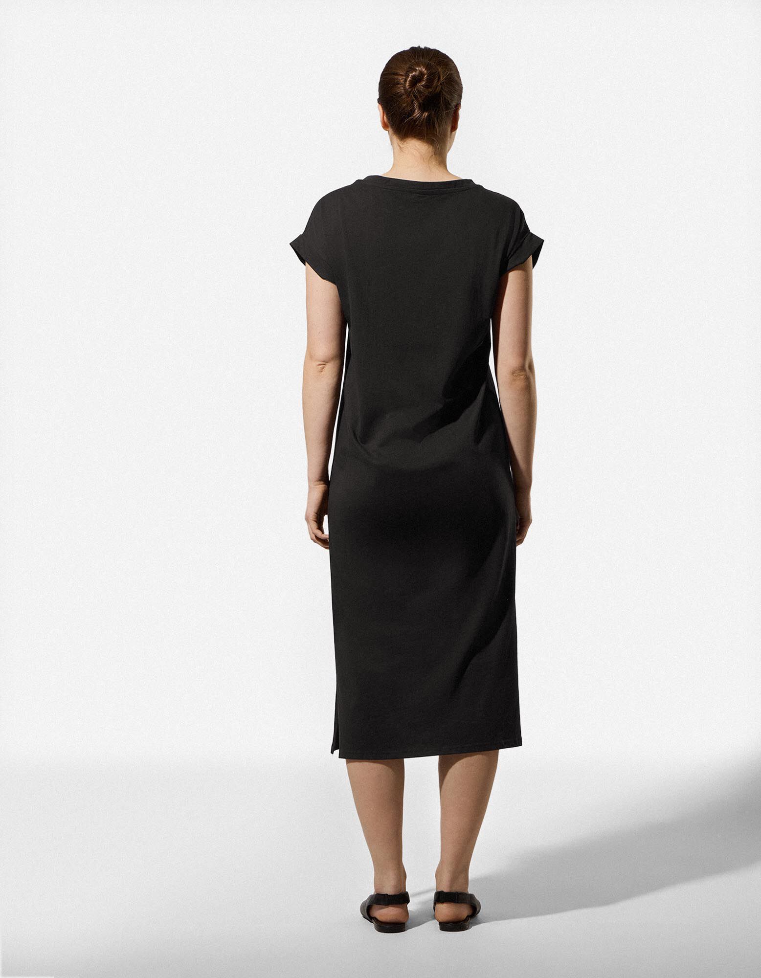 Kleid - einfarbig - schwarz