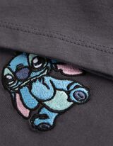 Majica kratek rokav - Lilo in Stitch - temno siva