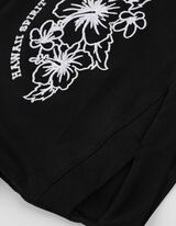 Cropped shirt - Borduursels - zwart