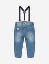Jeans - Bretels - blauw