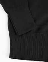 Cardigan lungo - LENZING™ ECOVERO™ - nero