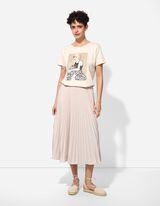 Voltidega seelik - Voldid - valge