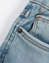 Farmernadr&aacute;g - Szűk&uuml;lő fazon - k&eacute;k