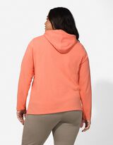 Sweatjacke - Baumwoll-Mix - hellrot