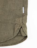 Camicia - Misto lino - verde scuro