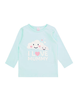 Newborn Longsleeve mit Motiv-Print