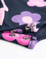 Jurk - Uitlopend - donkerblauw