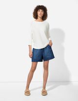 Jeansshorts - Elastischer Bund - blau