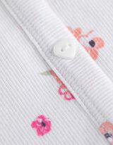 Haljina - Šareni print - bela