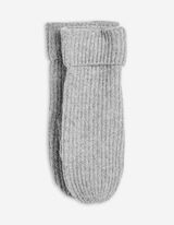 Fäustlinge - Rippstrick - hellgrau