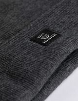 Čepice - Ohrnutý lem - tmave seda