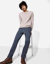 Chinohose - Fixierter Beinumschlag - dunkelblau